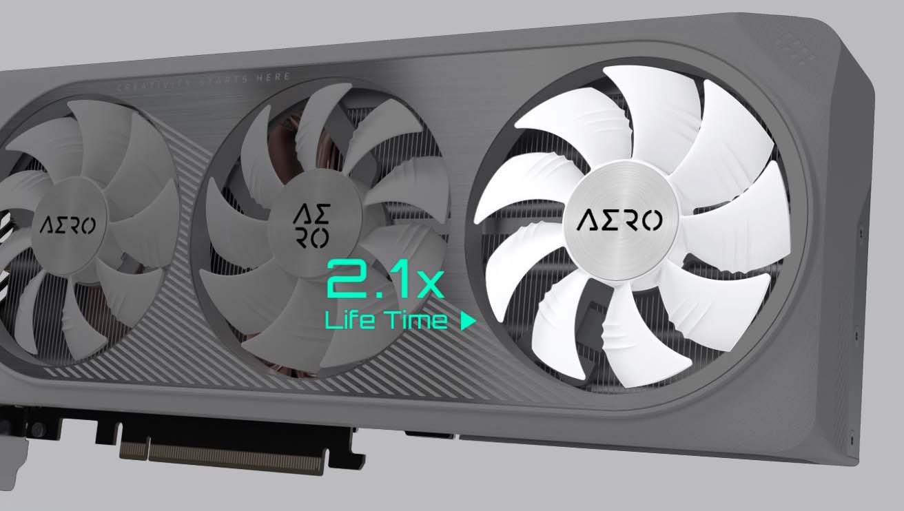 【美品】GIGABYTE RTX4070Ti SUPER AERO OCモデル GeForce RTX™ 4070 Ti SUPER AERO OC 16G Gallery | Graphics